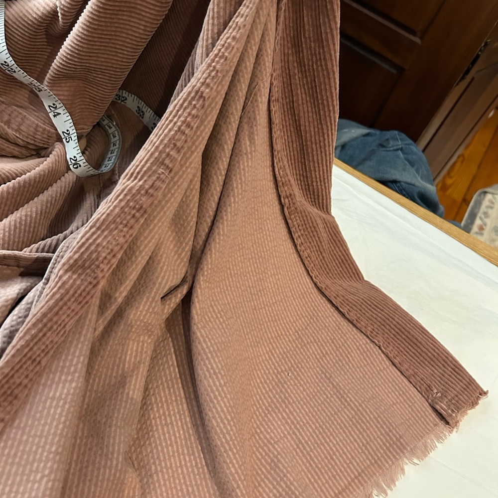 NWT FREE PEOPLE Cord Market Dress Duster Maxi Dusty Rose XS - Picture 10 of 16